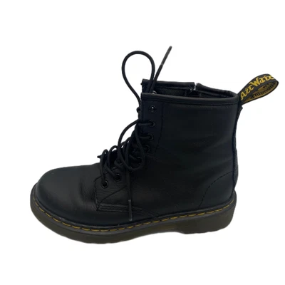 Dr Martens 1460 15382001 Unisex Niños 2 Botas Negro Suave T Cuero Con Cordones Combate Foto 1 de 4