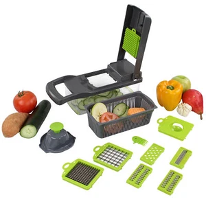 Potted Pans Mandoline Slicer for Kitchen - 13pc Manual Vegetable Chopper Slicer - Picture 1 of 7