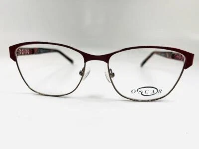 NUEVO OSCAR por Oscar De La Renta OSL-467 611 Gafas Rojo Brillante 53/16/135 Foto 1 de 4