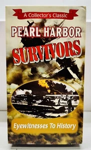 PEARL HARBOR SURVIVORS Eyewitnesses To History (VHS) VG - Imagen 1 de 9