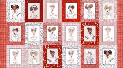 Loralie Designs - Nifty Nurses 👩‍⚕️Quilting And Crafting Fabric Panel  - Image 1 of 2
