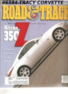 December 2001 Road and Track Nissan 350Z Bentley Arnage Red Label Lexus IS 300 - Imagen 1 de 1