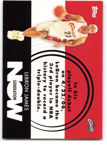 2007-08 Topps Generation Now #GN1 LeBron James NM-MT Cavaliers