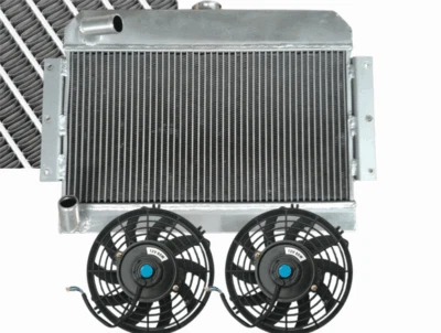 Aluminium Radiateur+Fans pour MG MGB GT/ROADSTER TOP-FILL 1968-1975 1974 1973 MT - Imagen 1 de 4