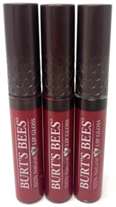 (3) Burt's Bees 100% Natural Lip Gloss 0.2 fl oz Sealed 251 - Evening Glow - Picture 1 of 3