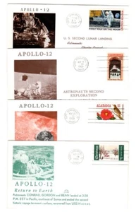 Apollo 12 Mission, set 4 (Launch-2 moon Landing/Exploration/LEM Rend/Splashdown) - Picture 1 of 1
