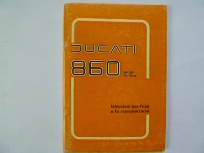 Manual del conductor Ducati bisel 860 GT GTS 900 texto italiano   Foto 1 de 4