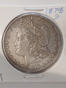 Dollaro argento 1878 S Morgan. San Francisco vintage molto fine circolato - Foto 1 di 2