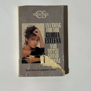ANYTHING FOR YOU GLORIA ESTEFAN AND MIAMI SOUND Cassette Tape Single - Picture 1 of 4