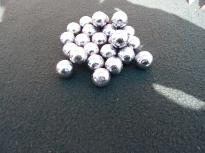 25 18.5mm approx round lead balls catapult  slingshot ammo - Image 1 of 2