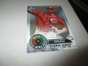 Hunter Greene 2018 Bowman Chrome Scouts Top 100 #BTP-11