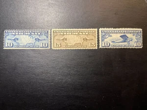 US Stamp #C7,8,10…1926 -1927 Airmail Maps and Planes MLH - Picture 1 of 2