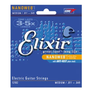 Elixir Nanoweb 12102 Electric Guitar Strings 11-49 - Picture 1 of 1