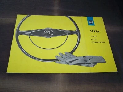 TOPRARITÄT Herrlicher Prospekt Lancia Appia Programm von 1959 Zagato Vignale !!! Foto 1 de 4