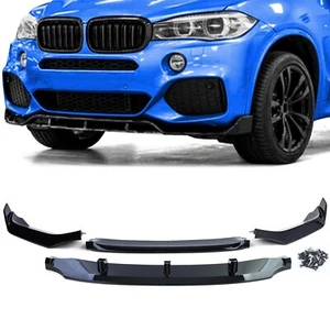 STOßSTANGE SPOILER VORNE GLÄNZEND SCHWARZ FÜR BMW X5 F15 BJ 08/2013-10/2018 - Bild 1 von 9