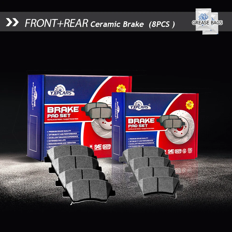 Pastillas de freno de disco de cerámica delanteras y traseras para Hyundai Elantra 2013-2014 cupé Foto 1 de 4