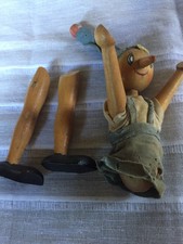 Vintage Wood Pinocchio Doll