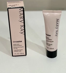 MARY KAY Timewise Matte-Wear Liquid Foundation 1 Oz. Ivory 3 New In Box 038752 - Picture 1 of 5
