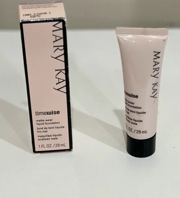 MARY KAY Timewise Matte-Wear Liquid Foundation 1 Oz. Ivory 3 New In Box 038752 - Image 1 of 4
