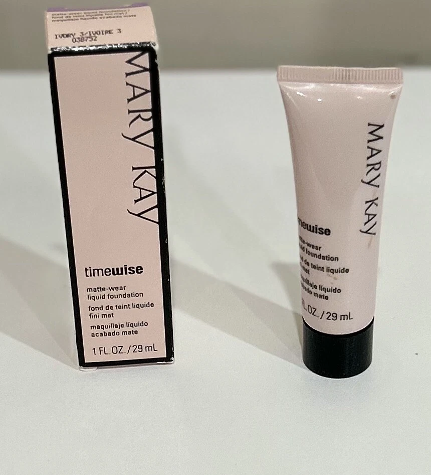 MARY KAY Timewise Matte-Wear Liquid Foundation 1 Oz. Ivory 3 New In Box 038752 - Image 1 of 4