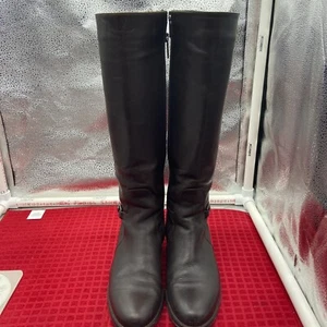 Aquatalia Women's 8.5 Brown Leather Riding Boots Waterproof Equestrian - Picture 1 of 9