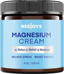 Magnesium Cream for Sleep and Pain Relief: Topical Magnesium Lotion for Leg - Picture 1 of 7