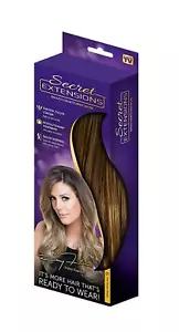 01 dunkelgolden blonde geheime Haarverlängerungen Gänseblümchen Fuentes Stirnband - Bild 1 von 4