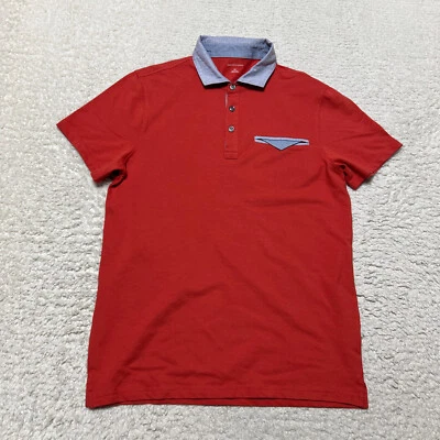 Camisa Polo Saks Fifth Avenue Hombre Pequeña Naranja Algodón Manga Corta Informal Foto 1 de 4