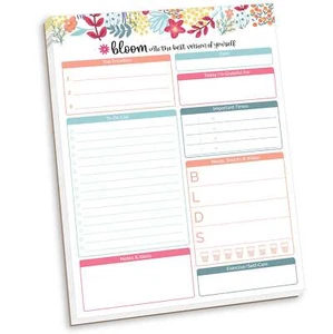 Bloom Daily Planners Planning Pad 8.5x11 Sistema de Planificación Diaria Puntos Florales - Imagen 1 de 10