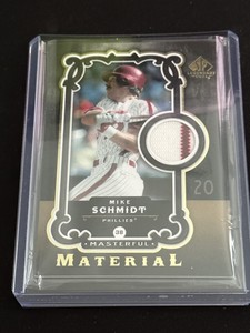 2007 SP Legendary Cuts Masterful Materials #MS Mike Schmidt Phillies Stripe