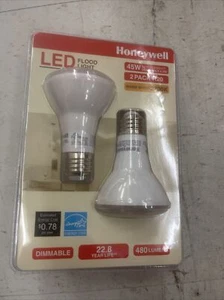 Honeywell 45W Dimmable/480 Lumens Warm White LED Flood Light - 2 Bulbs - Picture 1 of 2