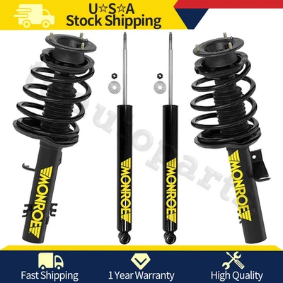 Monroe Front Complete Struts Rear Shocks Absorber Fits 2004 2005 2006 BMW X3 - Image 1 of 4