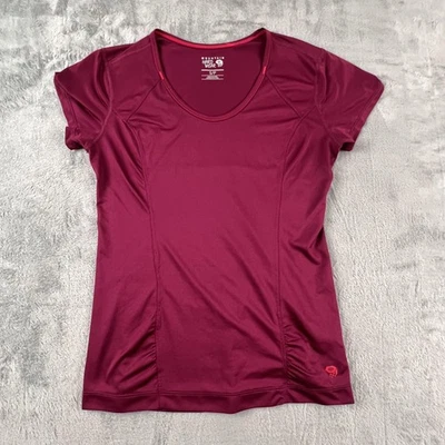 Mountain Hardwear Shirt Womens Small Burgundy Wick.Q Performance Athletic Hiking - Image 1 of 4