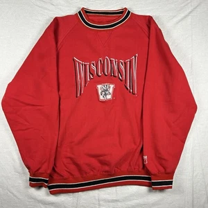 Sudadera de Colección Wisconsin Badgers Para Hombre Grande Roja Bordada Logo7 Pullover - Imagen 1 de 10