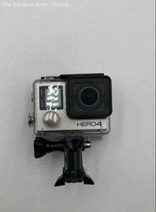 Go Pro Hero 4 Silver Black Waterproof Helmet/Action Camera Camcorder - Picture 1 of 6