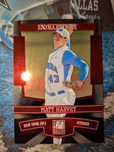 🔺️2010 Donruss Elite Edición Extra Matt Harvey 🍎 New York Mets #46🔥¡Envío Gratis! - Imagen 1 de 4