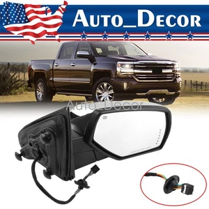 Espejo retrovisor plegable eléctrico para camioneta GM 2014-2018 memoria charco señal lado del pasajero - Imagen 1 de 15