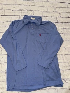 JOHNNIE-O Boys Size 14 Blue 100% Cotton Long Sleeve Polo, Johnnie-O 14 Polo - Picture 1 of 9