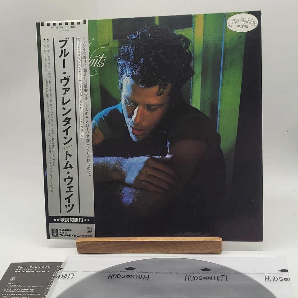 Tom Waits Blue Valentine "Sample" Japan Import P-10604Y OBI Record Album Vinyl  - Image 1 of 4