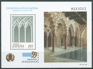 Spanien 1999 EXFILNA Saragossa Palast Block 74 postfrisch (C65437) - Picture 1 of 1