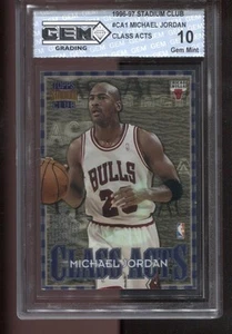 1996-97 Michael Jordan Stadium Club Class Acts #CA1 Gem Mint 10 Bulls GOAT HOF - Picture 1 of 2