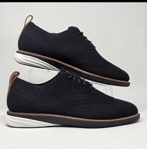 Cole Haan GrandEvolution Stitchlite Oxford Men's Size 9M Black Wingtip C32152 - Picture 1 of 5