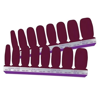 Aberdeen Aubergine, Color Street 100% полоски для лака для ногтей, 16 двусторонние. Новый - Изображение 1 из 2