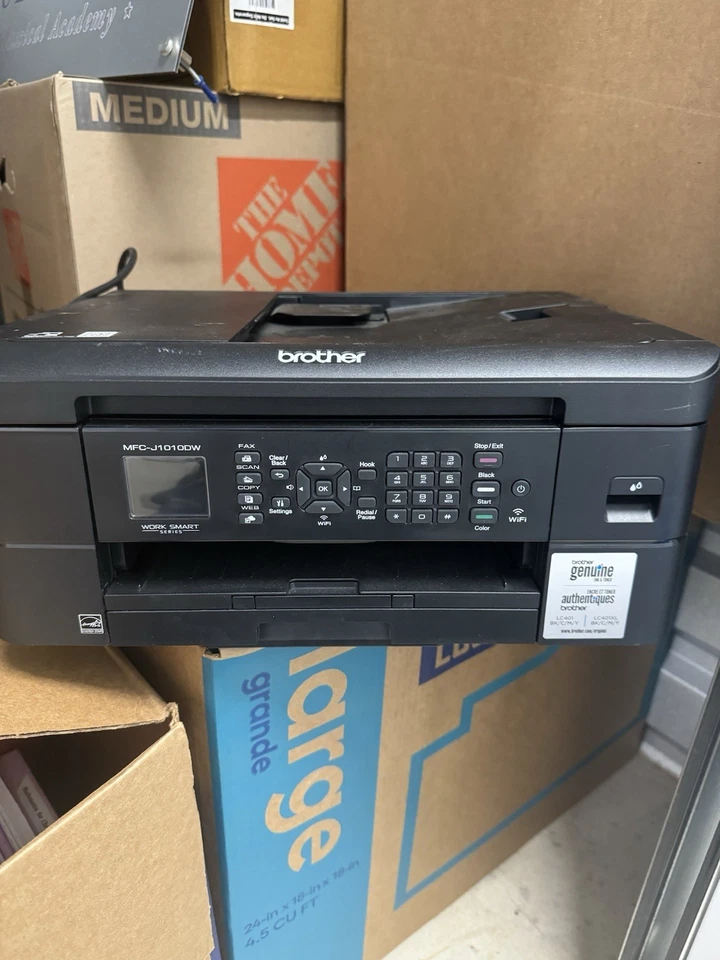 Genuine Brother MFC-J1010DW Wireless Color Inkjet All-in-One Printer - Tested - Image 1 of 1