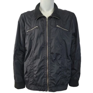 Chaqueta de bombardero Converse One Star de nailon negra XL - Imagen 1 de 5