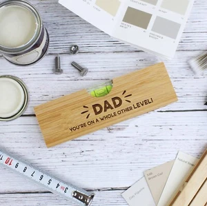 Father's Day Personalised Bottle Opener & Spirit Level No One Levels Up To You - Picture 1 of 22