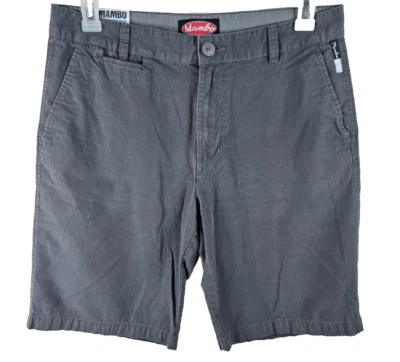 Pantalones Cortos Mambo Australianos Para Hombre 32 Gris Regular Playa Verano Bermudas Vacaciones Foto 1 de 4