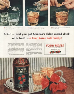 1946 Four Roses: Americas Oldest Mixed Drink Vintage Print Ad - Picture 1 of 1