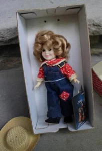 1982 Ideal Shirley Temple Puppe Rebecca von Sunnybrook Farm + Box 8" - Bild 1 von 4