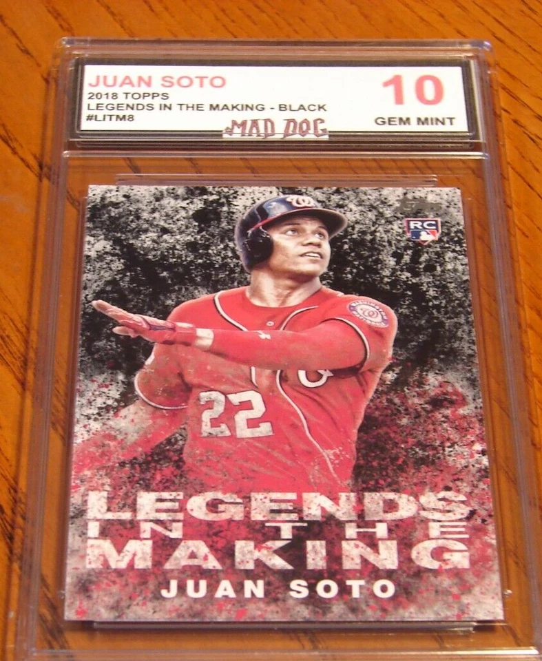 JUAN SOTO Rookie---2018 TOPPS Legends--BLACK--GEM 10***METS***Mad DOG - Image 1 of 1